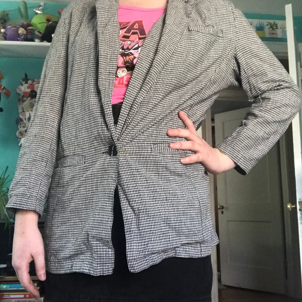 Vintage plaid blazer